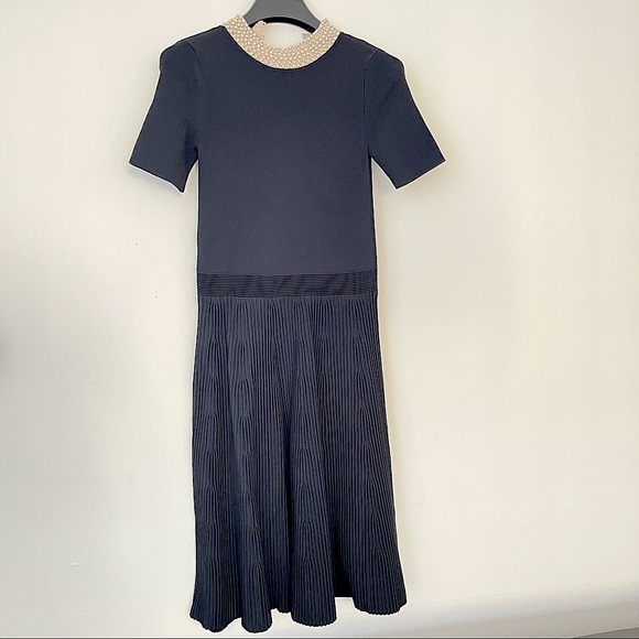 Sandro Navy Dress - Picture 1 of 3